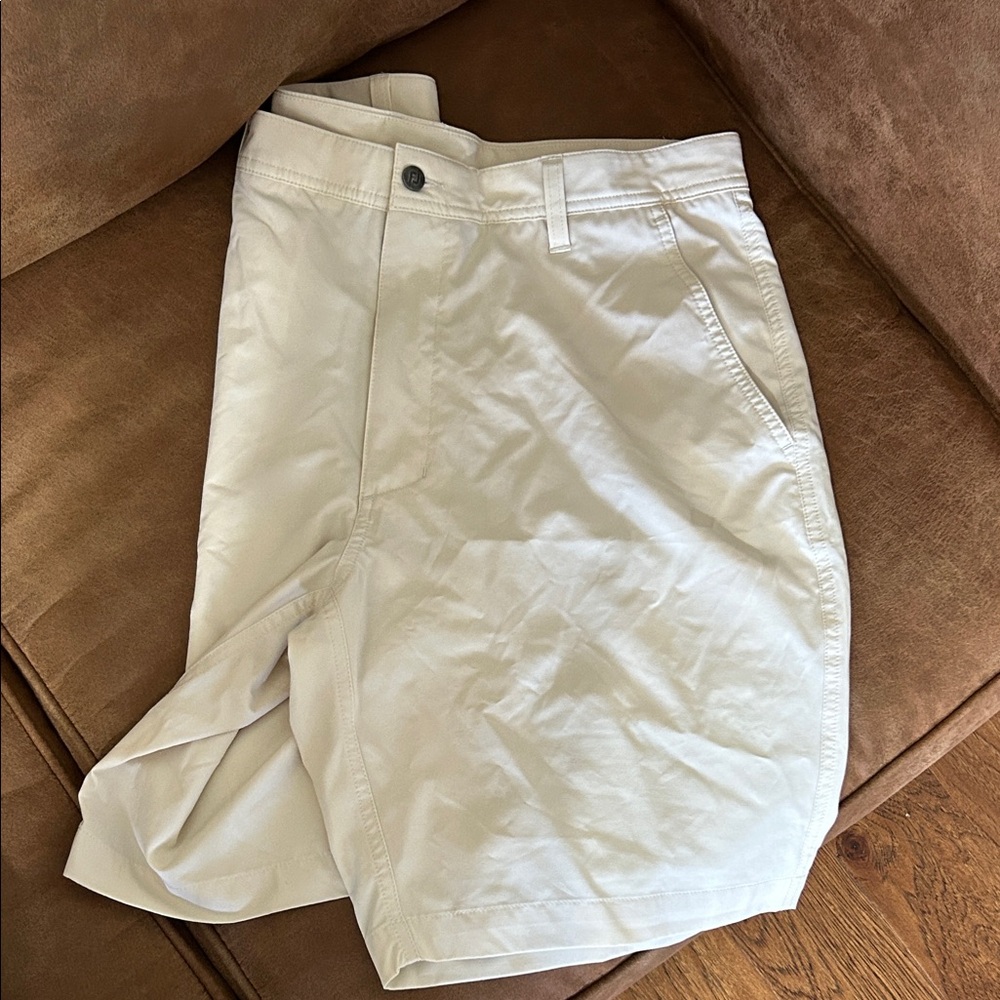 Men’s Athletic Light Khaki FootJoy Shorts
